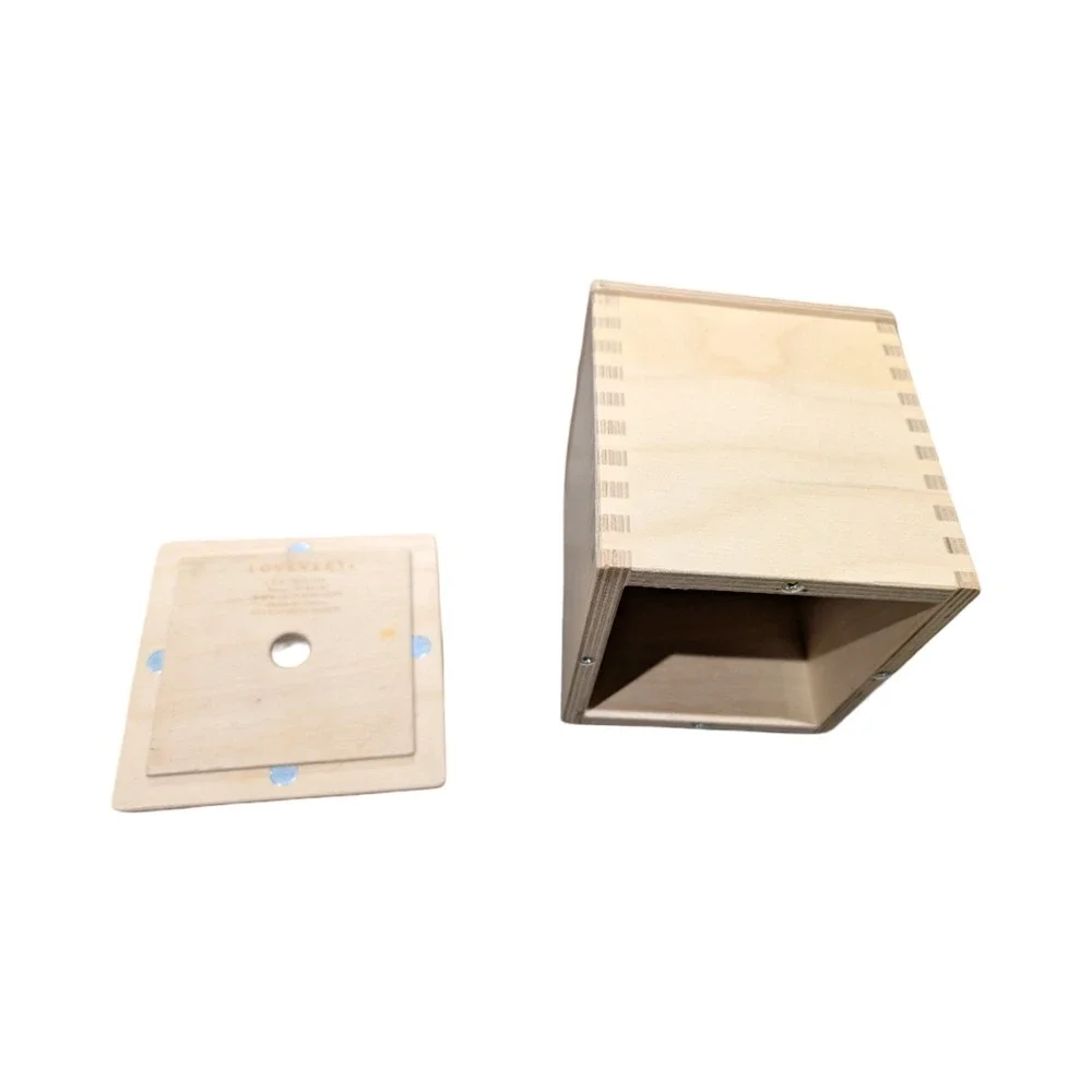 Lovevery Wooden Tissue Box Toy with 6 Scarves | Montessori Sensory Toy